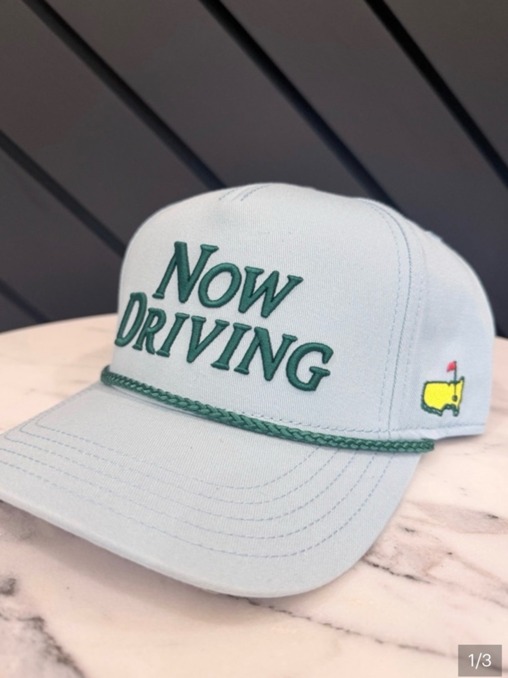 Masters 2026 Now DrivingMint Green 'Now Driving' Rope-Accent Trucker Hat